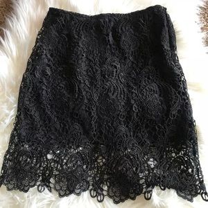 Black lace skirt size small
